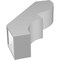 Ekena Millwork 5-in. W x 18-in. D x 24-in. H Ridgewood Architectural Grade PVC Knee Brace BRCP05X18X24RID - alternate 5